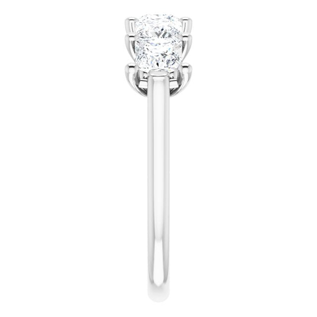 1.95 ct. Princess Cut Diamond Wedding Band 5 Stone Anniversary Ring-VIRABYANI